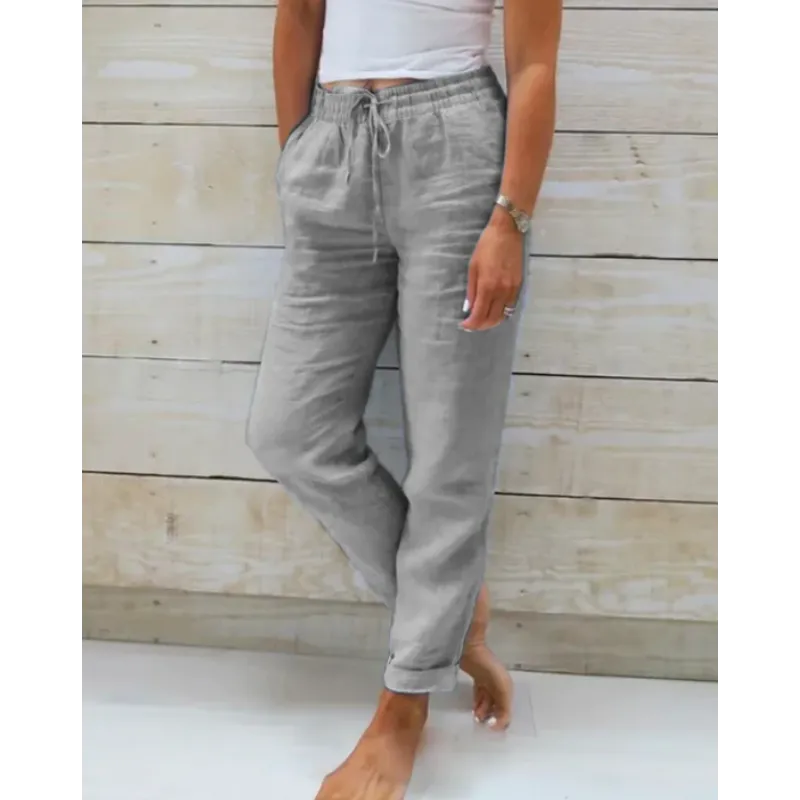 Ellen - Stijlvolle Linnen Broek Dames