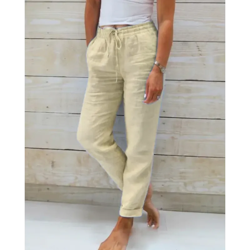 Ellen - Stijlvolle Linnen Broek Dames