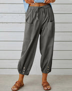 Ellen - Stijlvolle Linnen Broek Dames