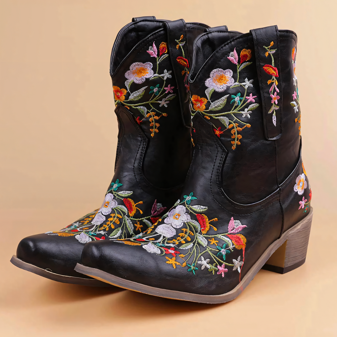 Amy - Vintage Leren Cowboy Laarzen Dames