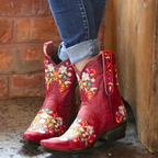 Amy - Vintage Leren Cowboy Laarzen Dames