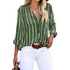 Monique - Gestreepte Zomer Blouse Dames