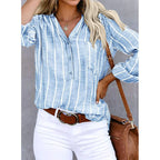 Monique - Gestreepte Zomer Blouse Dames