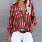Monique - Gestreepte Zomer Blouse Dames