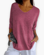 Karin - Elegante V-hals Top Dames