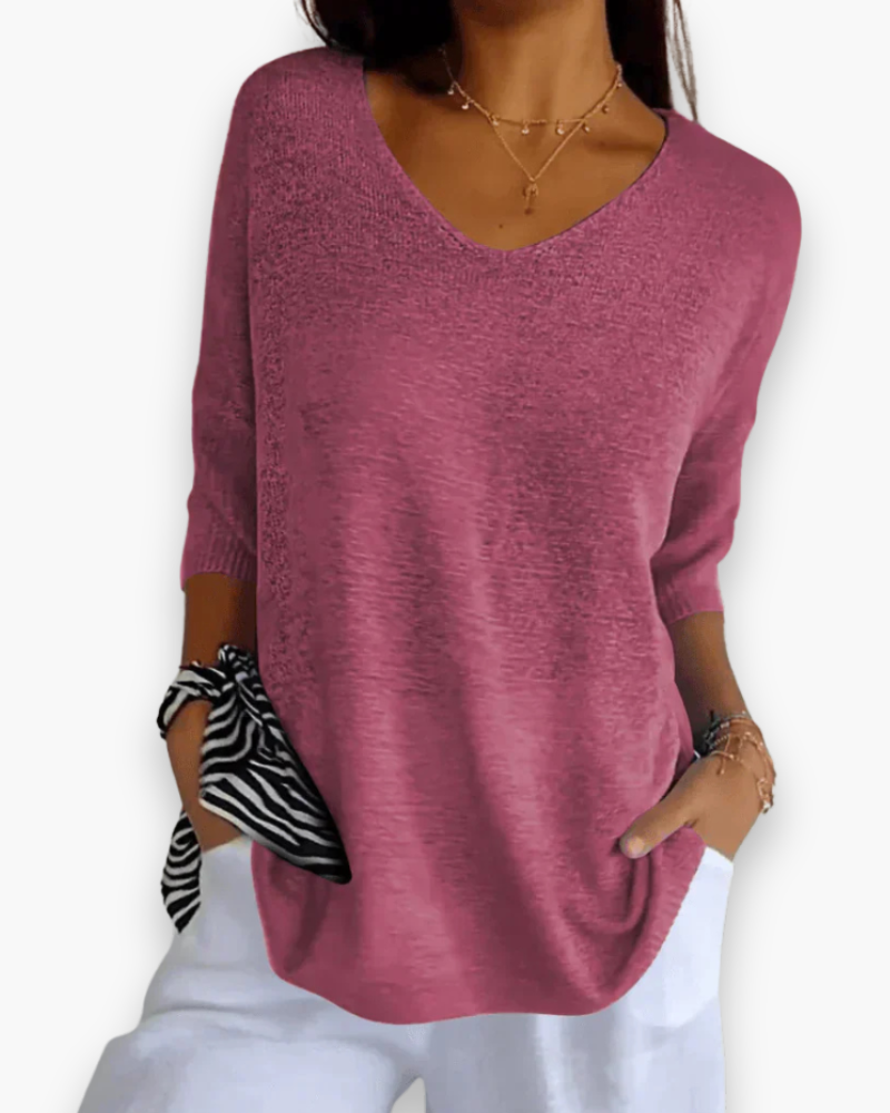 Karin - Elegante V-hals Top Dames