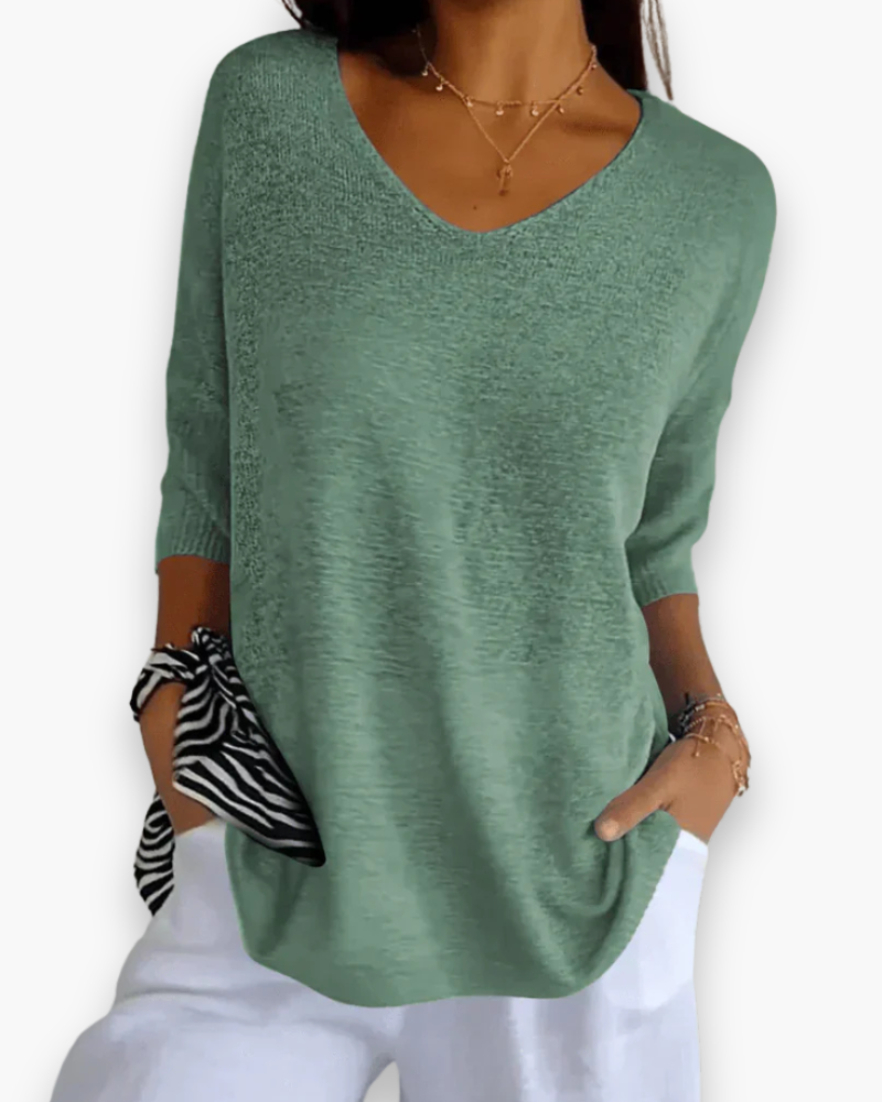Karin - Elegante V-hals Top Dames