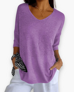 Karin - Elegante V-hals Top Dames