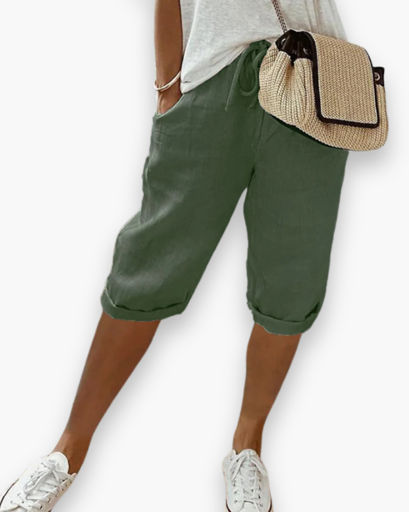 Ellen - Comfortabele Linnen Short Dames