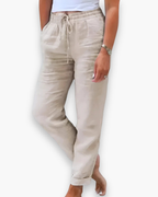 Ellen - Luchtige Linnen Broek Dames