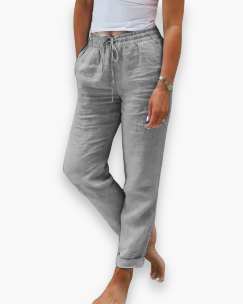 Ellen - Luchtige Linnen Broek Dames