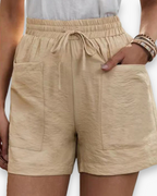 Ellen - Linnen Cargo Short Dames