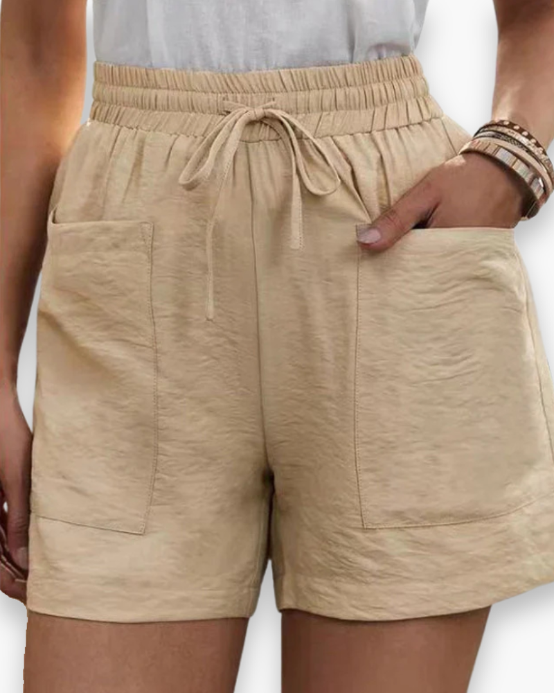 Ellen - Linnen Cargo Short Dames