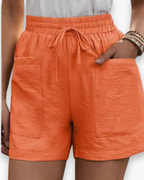 Ellen - Linnen Cargo Short Dames