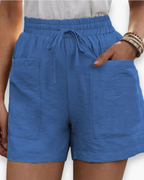 Ellen - Linnen Cargo Short Dames