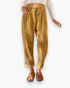 Ellen - Losvallende Broek Hoge Taille Dames