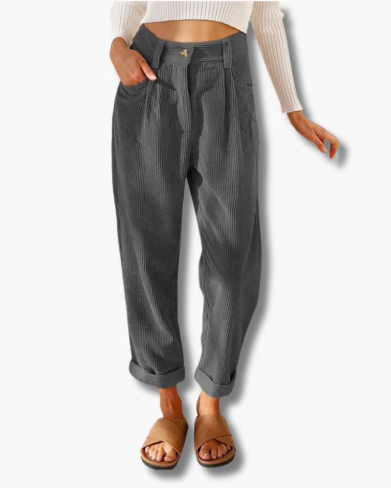 Ellen - Losvallende Broek Hoge Taille Dames