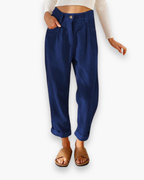 Ellen - Losvallende Broek Hoge Taille Dames