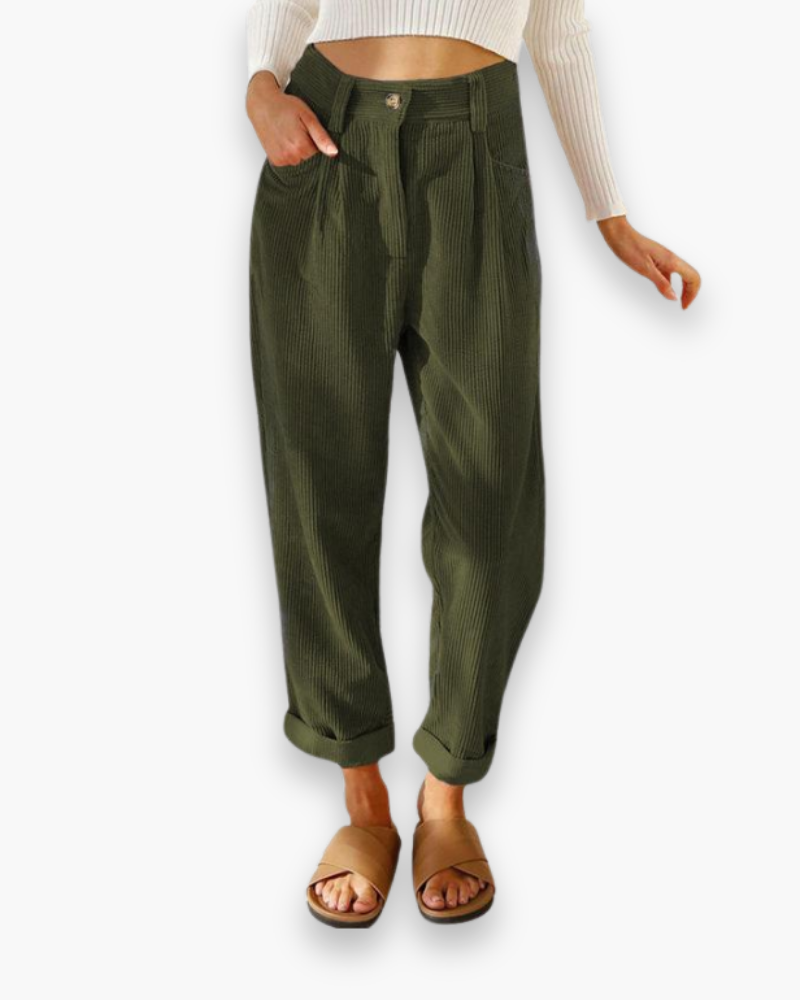 Ellen - Losvallende Broek Hoge Taille Dames