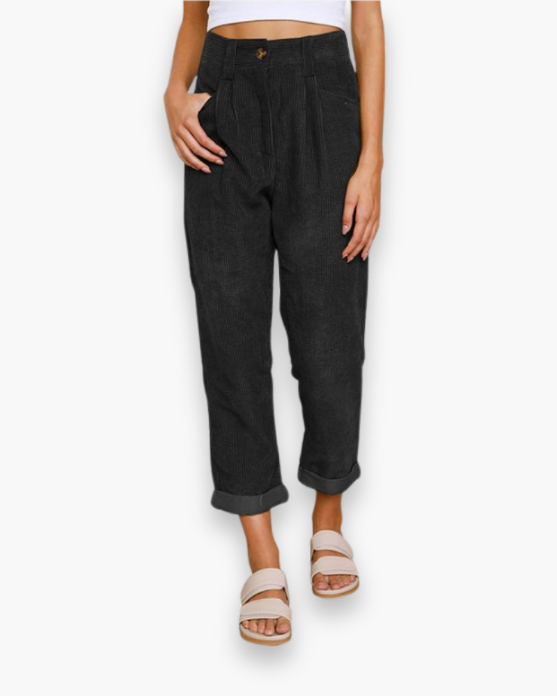Ellen - Losvallende Broek Hoge Taille Dames