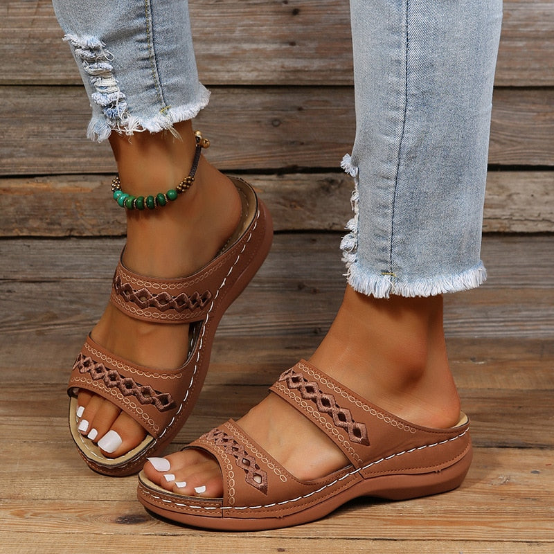 Claudia - Stijlvolle Orthopedische Sandalen Dames