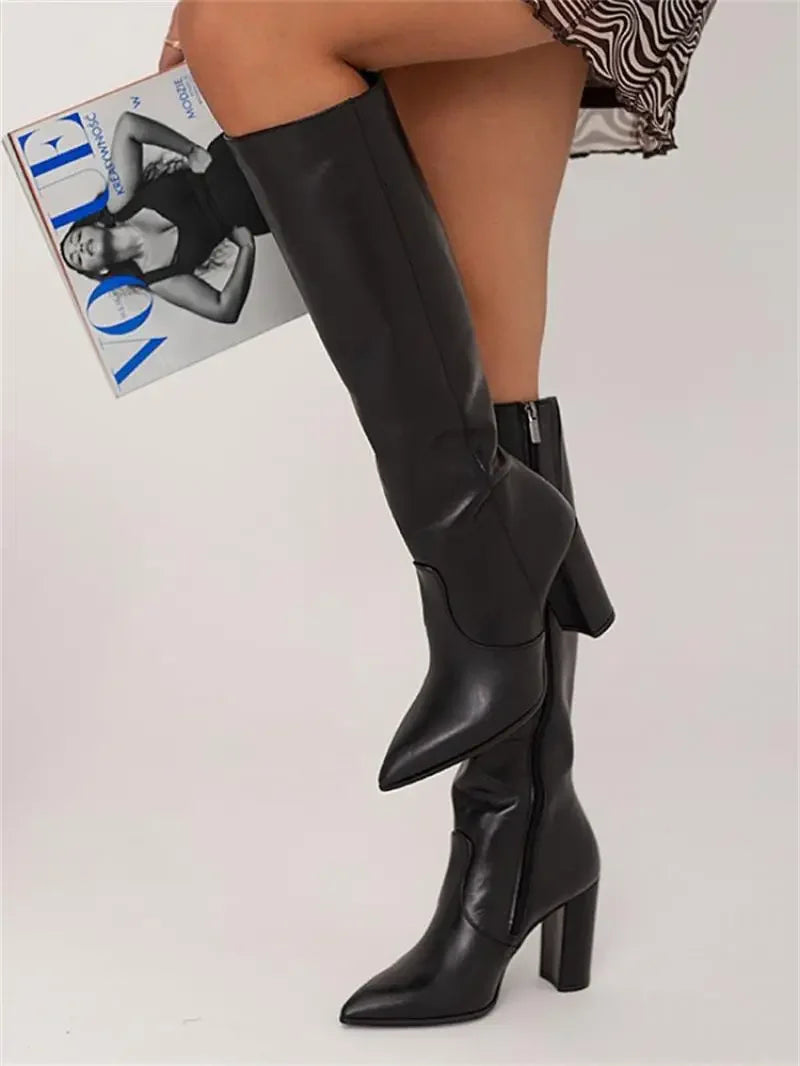 Amy - Elegante Lange Laarzen Dames