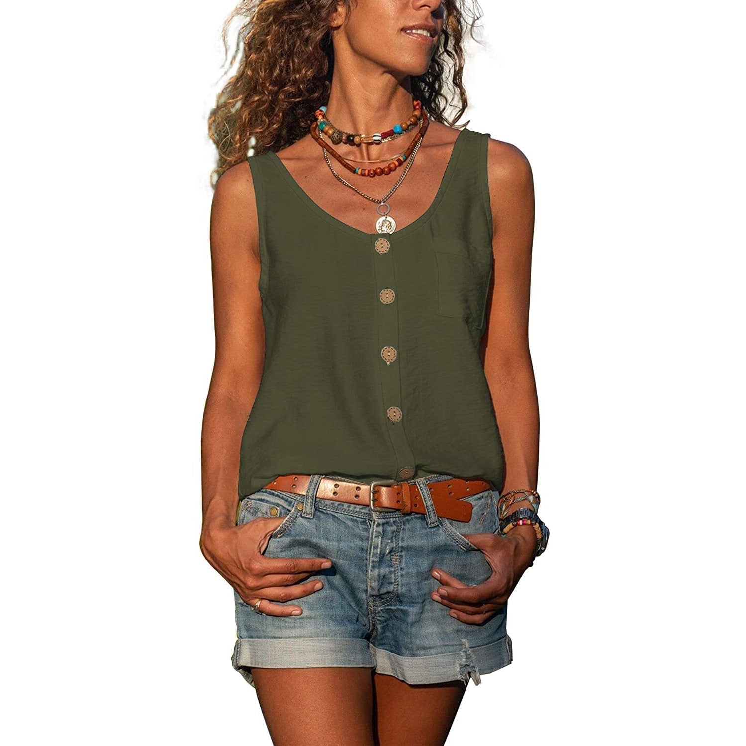 Karin - Elegante Dames Tanktop In Ibiza-Stijl