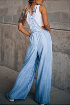 Sandra - Wijde Denim Jumpsuit