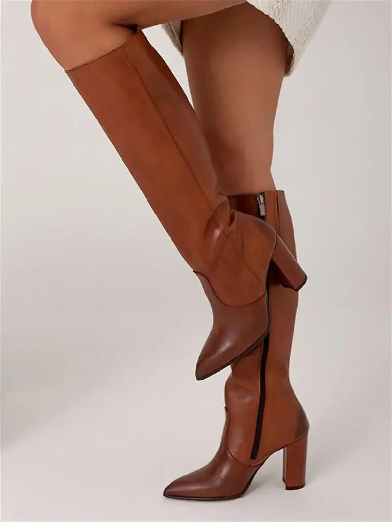 Amy - Elegante Lange Laarzen Dames
