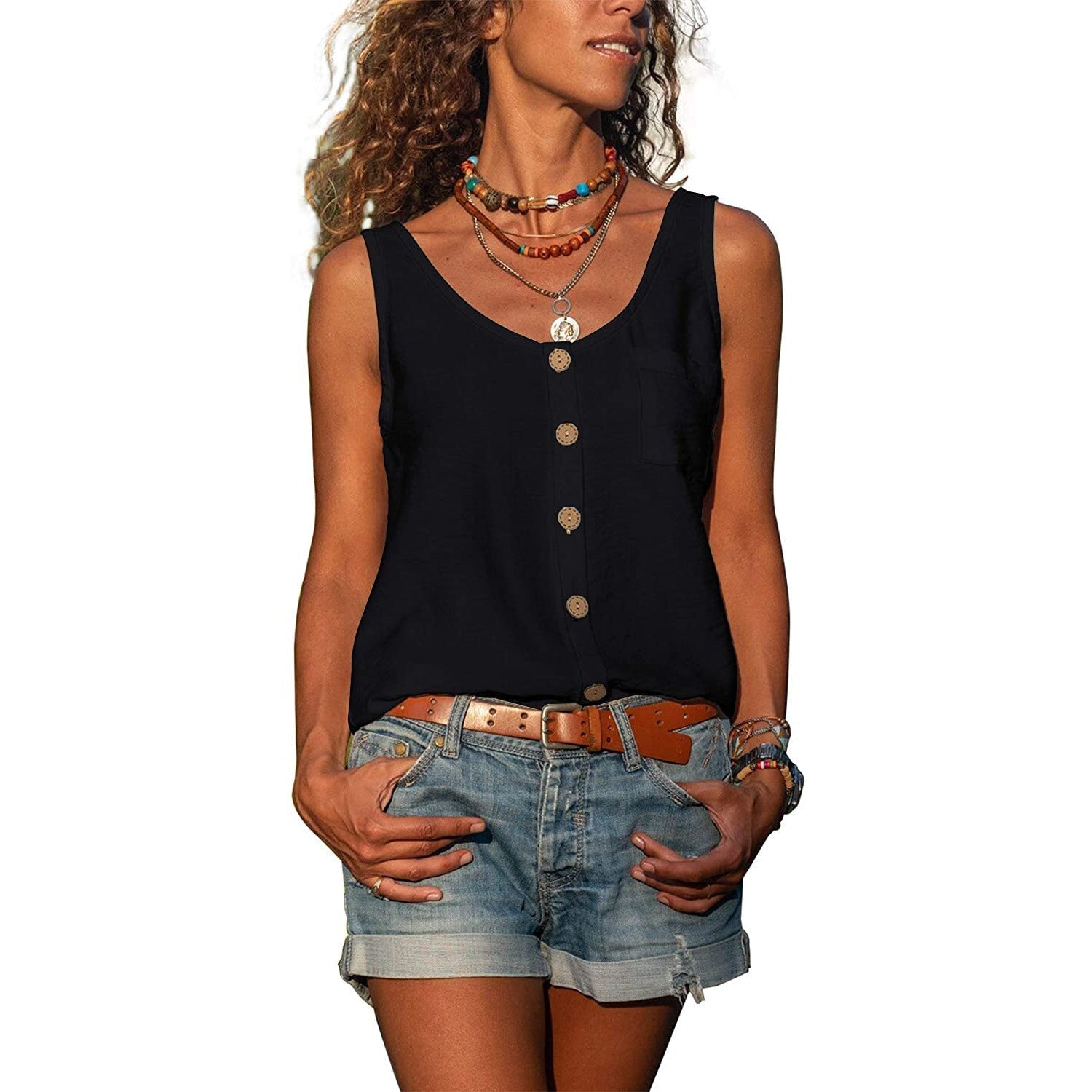 Karin - Elegante Dames Tanktop In Ibiza-Stijl