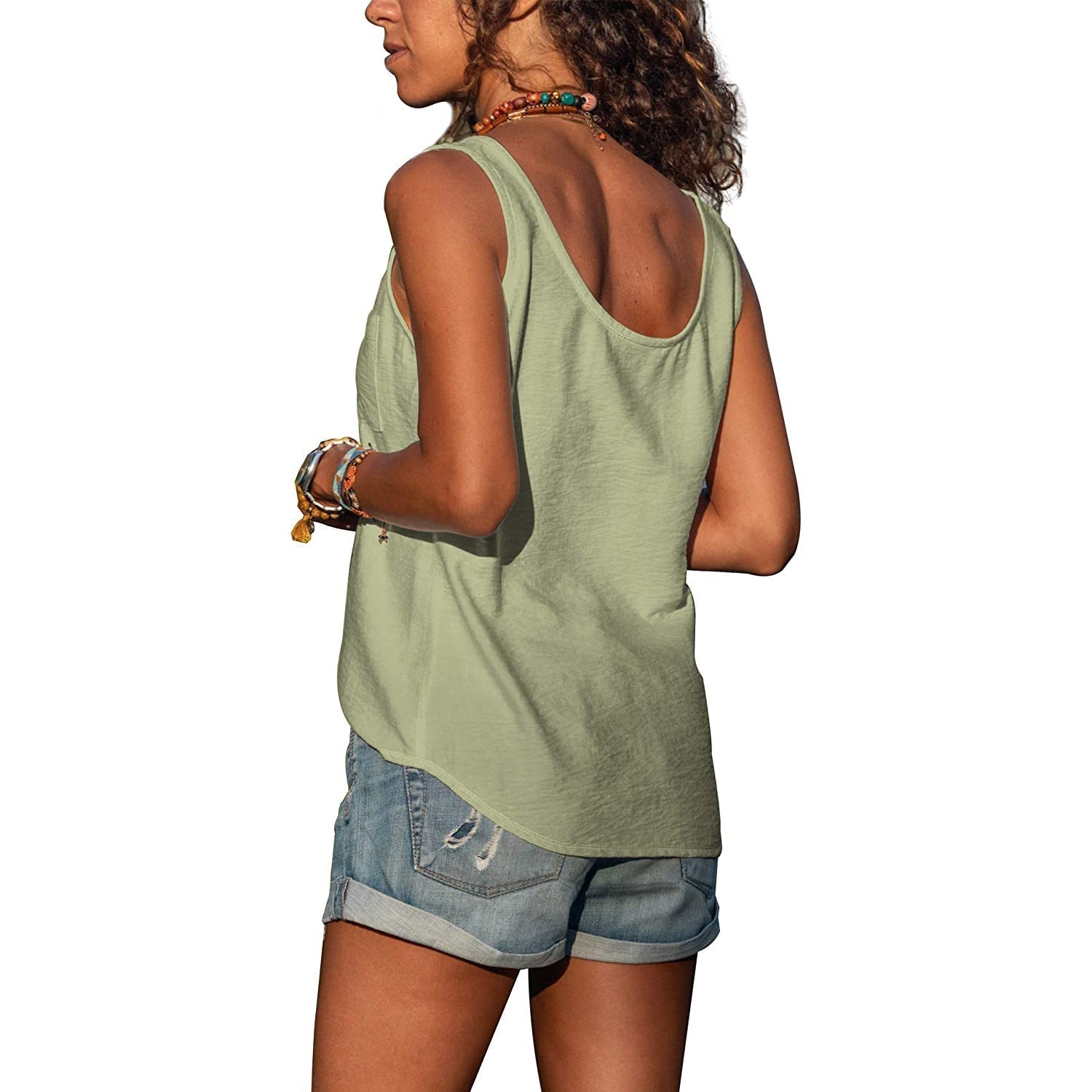 Karin - Elegante Dames Tanktop In Ibiza-Stijl