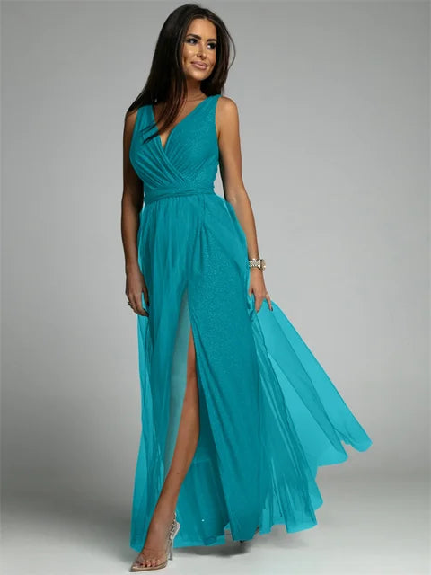 Linda - Elegante Jurk Met V-Hals