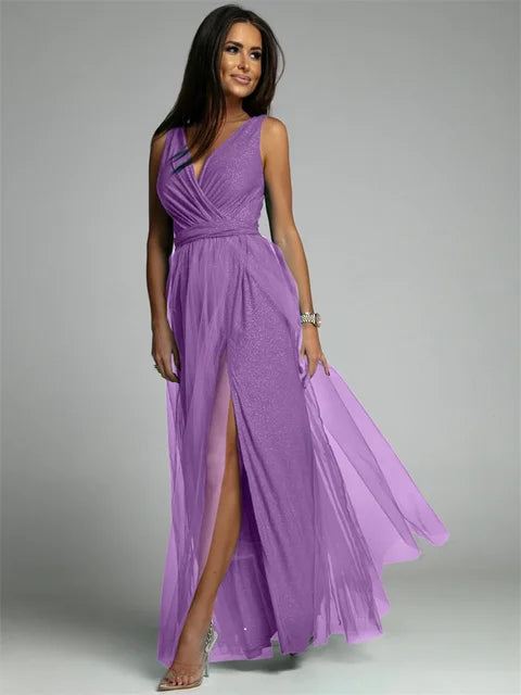 Linda - Elegante Jurk Met V-Hals