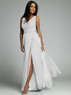 Linda - Elegante Jurk Met V-Hals