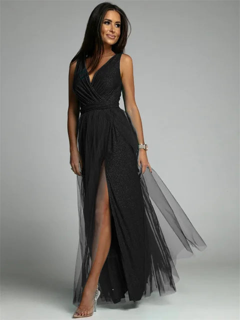 Linda - Elegante Jurk Met V-Hals