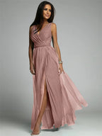 Linda - Elegante Jurk Met V-Hals