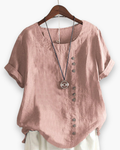 Monique - Luchtige Linnen Blouse Dames