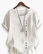 Monique - Luchtige Linnen Blouse Dames