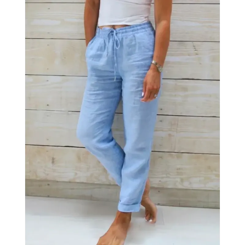 Ellen - Stijlvolle Linnen Broek Dames