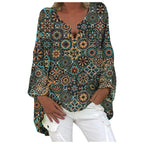 Monique - Stijlvolle Linnen Blouse Dames