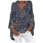Monique - Stijlvolle Linnen Blouse Dames