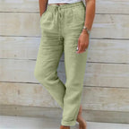 Ellen - Stijlvolle Linnen Broek Dames