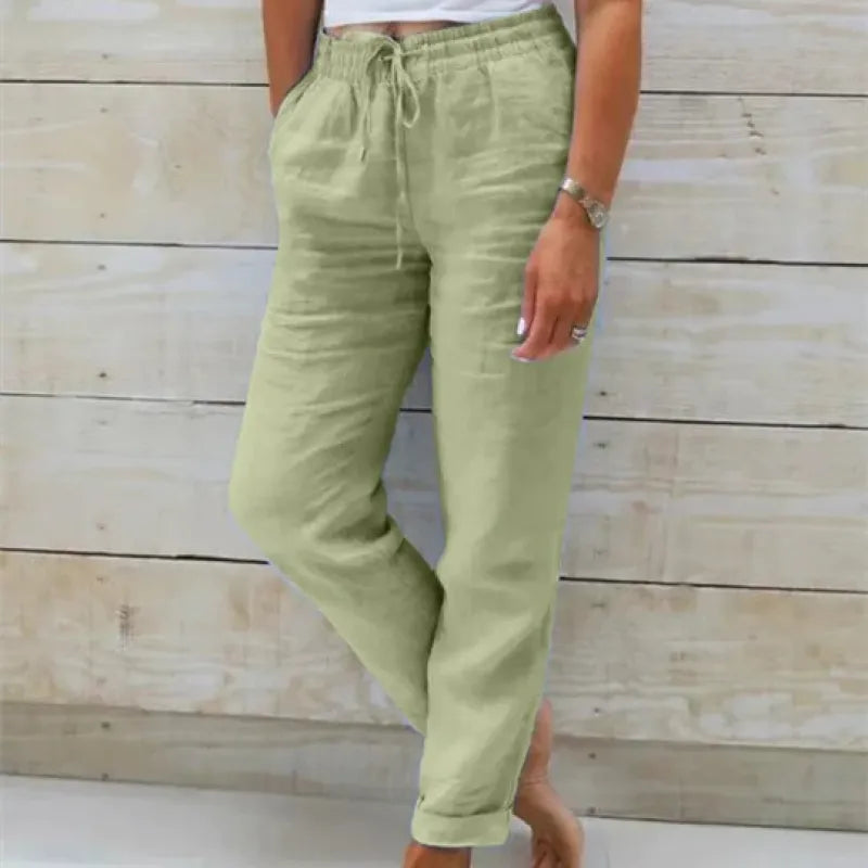 Ellen - Stijlvolle Linnen Broek Dames